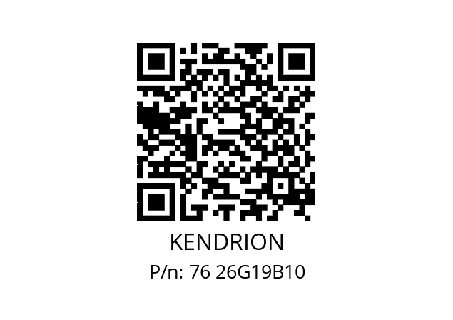   KENDRION 76 26G19B10