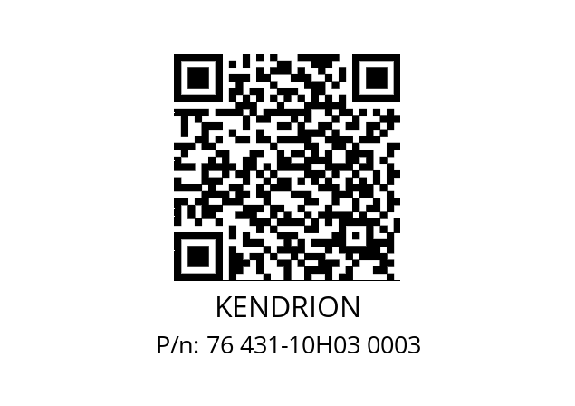   KENDRION 76 431-10H03 0003