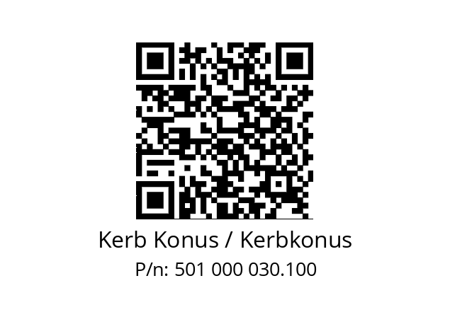   Kerb Konus / Kerbkonus 501 000 030.100