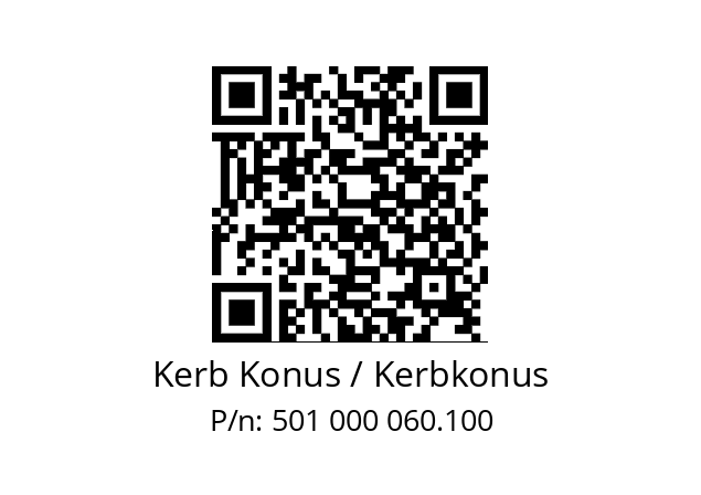   Kerb Konus / Kerbkonus 501 000 060.100