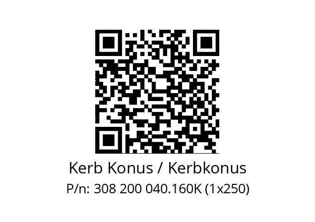   Kerb Konus / Kerbkonus 308 200 040.160K (1x250)