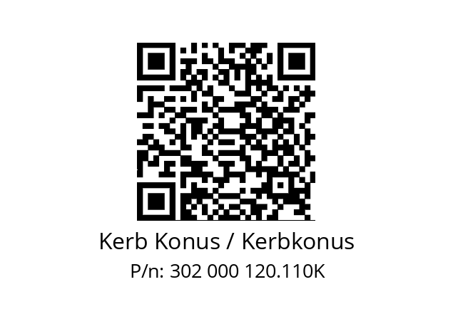   Kerb Konus / Kerbkonus 302 000 120.110K