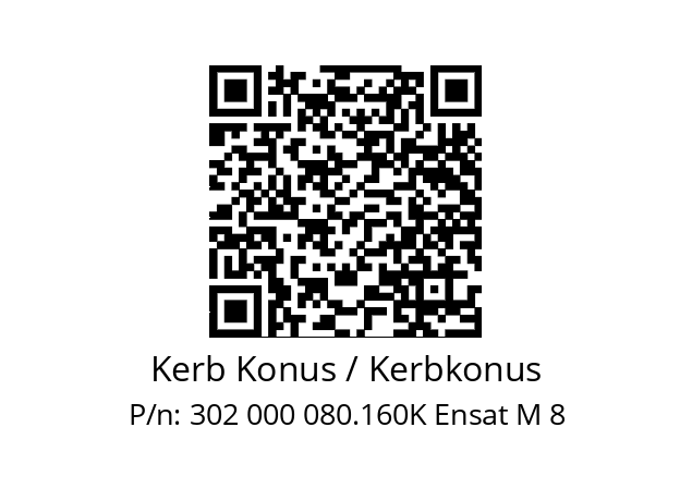   Kerb Konus / Kerbkonus 302 000 080.160K Ensat M 8