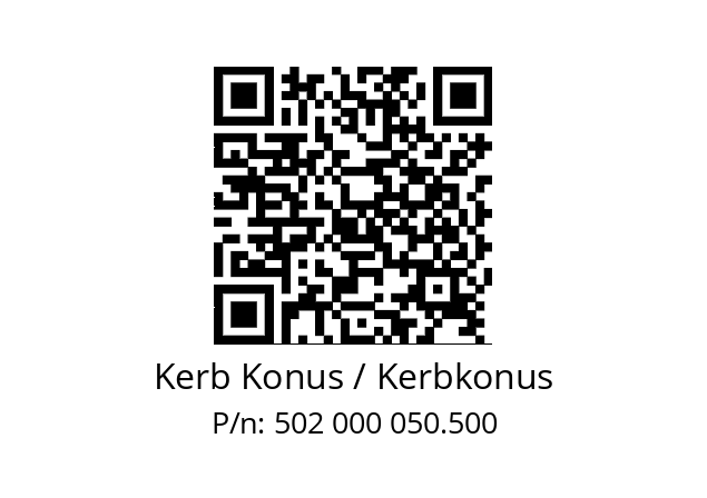   Kerb Konus / Kerbkonus 502 000 050.500