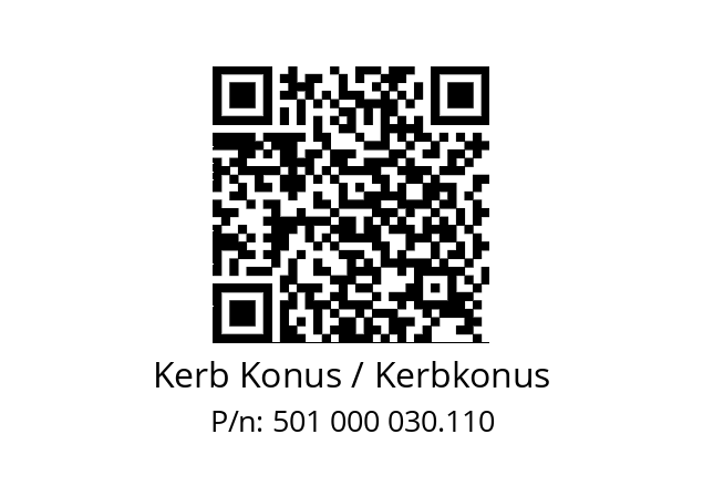   Kerb Konus / Kerbkonus 501 000 030.110