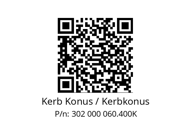   Kerb Konus / Kerbkonus 302 000 060.400K