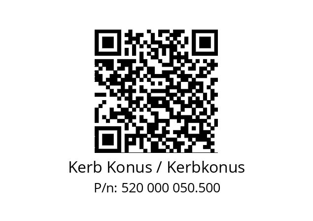   Kerb Konus / Kerbkonus 520 000 050.500