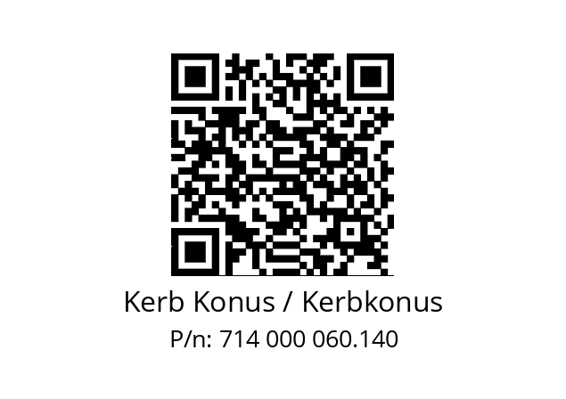   Kerb Konus / Kerbkonus 714 000 060.140