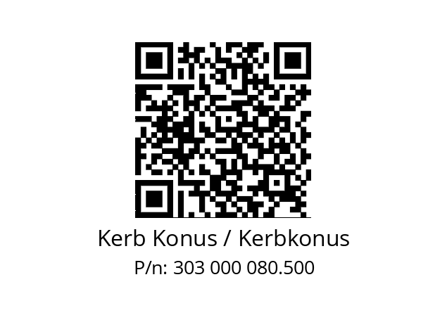   Kerb Konus / Kerbkonus 303 000 080.500