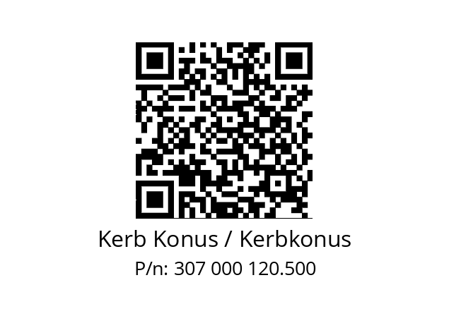   Kerb Konus / Kerbkonus 307 000 120.500