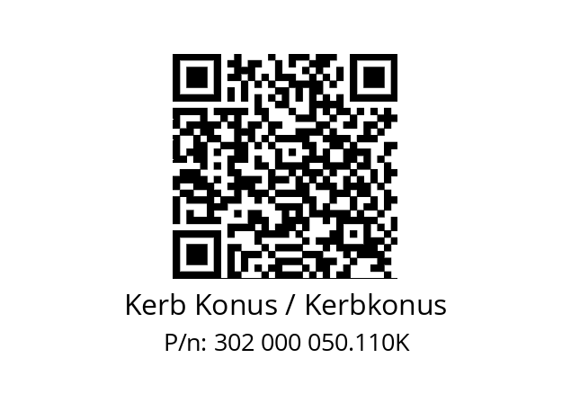   Kerb Konus / Kerbkonus 302 000 050.110K