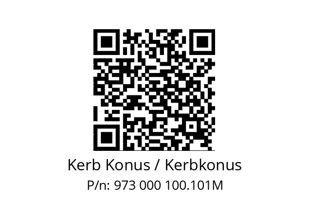   Kerb Konus / Kerbkonus 973 000 100.101M