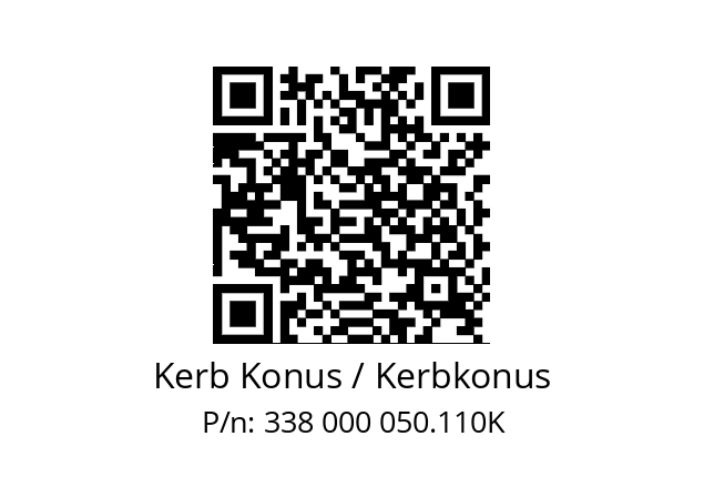   Kerb Konus / Kerbkonus 338 000 050.110K