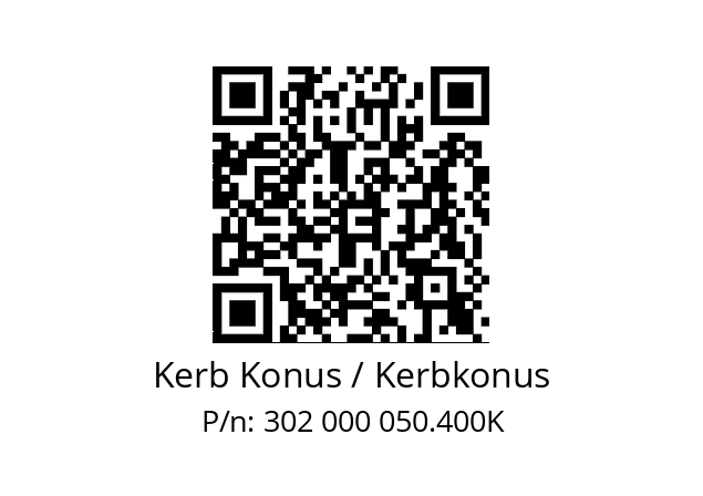   Kerb Konus / Kerbkonus 302 000 050.400K