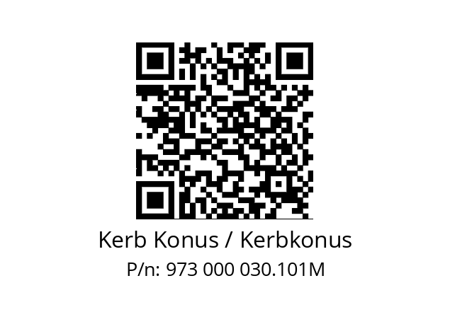   Kerb Konus / Kerbkonus 973 000 030.101M