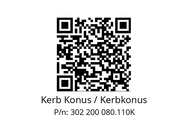   Kerb Konus / Kerbkonus 302 200 080.110K