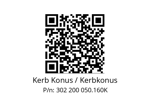   Kerb Konus / Kerbkonus 302 200 050.160K