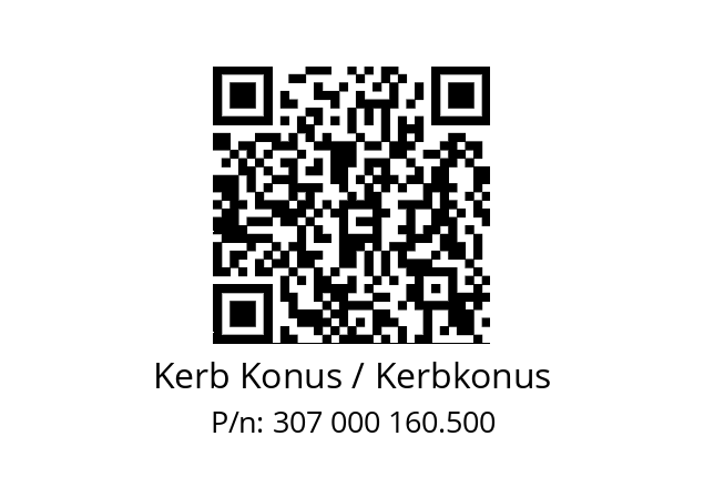   Kerb Konus / Kerbkonus 307 000 160.500