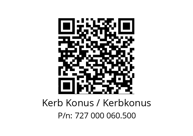   Kerb Konus / Kerbkonus 727 000 060.500