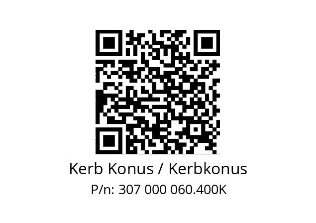   Kerb Konus / Kerbkonus 307 000 060.400K