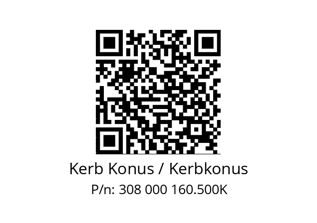   Kerb Konus / Kerbkonus 308 000 160.500K