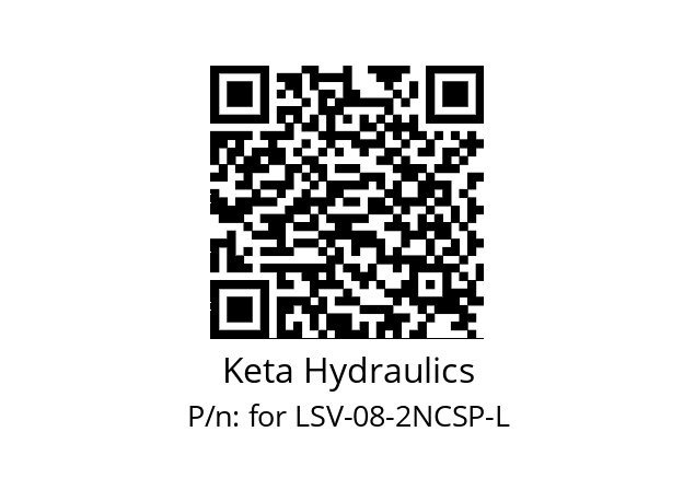   Keta Hydraulics for LSV-08-2NCSP-L