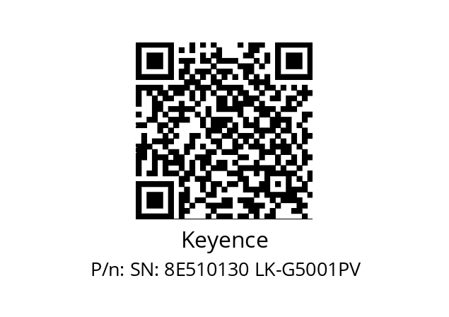   Keyence SN: 8E510130 LK-G5001PV