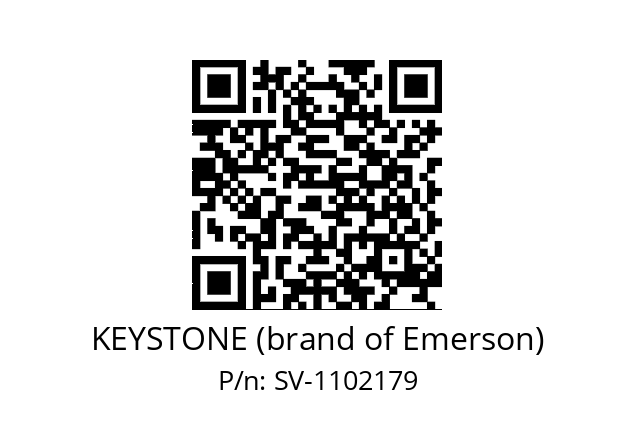   KEYSTONE (brand of Emerson) SV-1102179