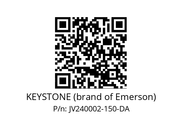   KEYSTONE (brand of Emerson) JV240002-150-DA