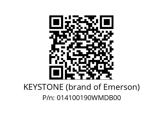   KEYSTONE (brand of Emerson) 014100190WMDB00