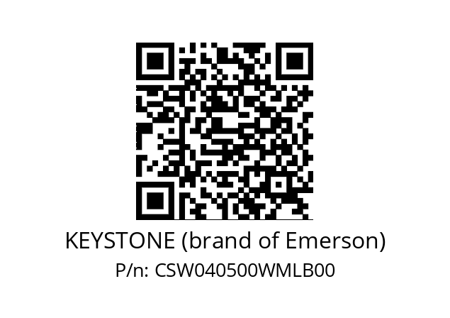   KEYSTONE (brand of Emerson) CSW040500WMLB00