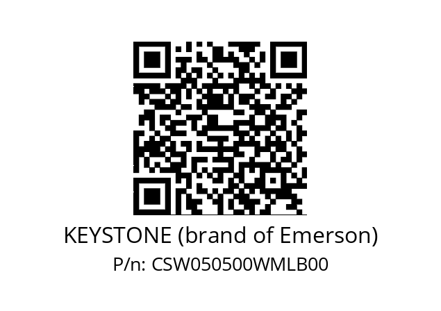   KEYSTONE (brand of Emerson) CSW050500WMLB00