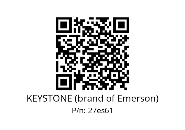   KEYSTONE (brand of Emerson) 27es61