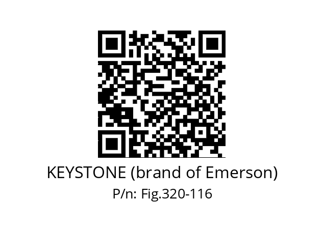   KEYSTONE (brand of Emerson) Fig.320-116