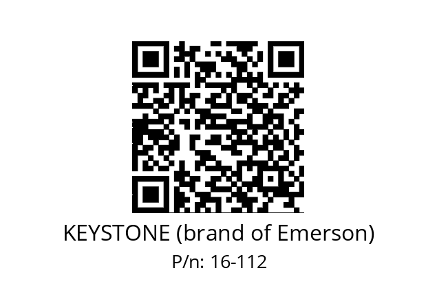   KEYSTONE (brand of Emerson) 16-112