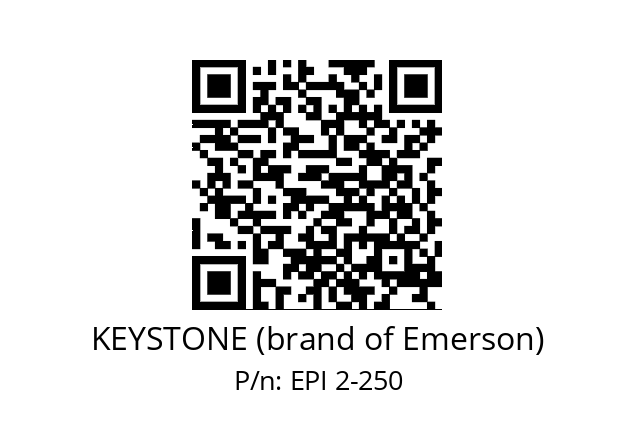   KEYSTONE (brand of Emerson) EPI 2-250