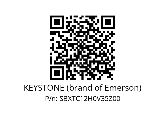   KEYSTONE (brand of Emerson) SBXTC12H0V35Z00