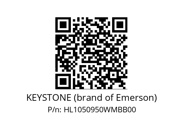   KEYSTONE (brand of Emerson) HL1050950WMBB00