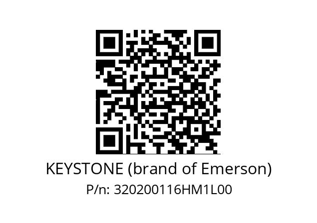   KEYSTONE (brand of Emerson) 320200116HM1L00