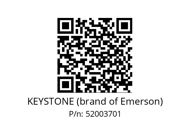   KEYSTONE (brand of Emerson) 52003701