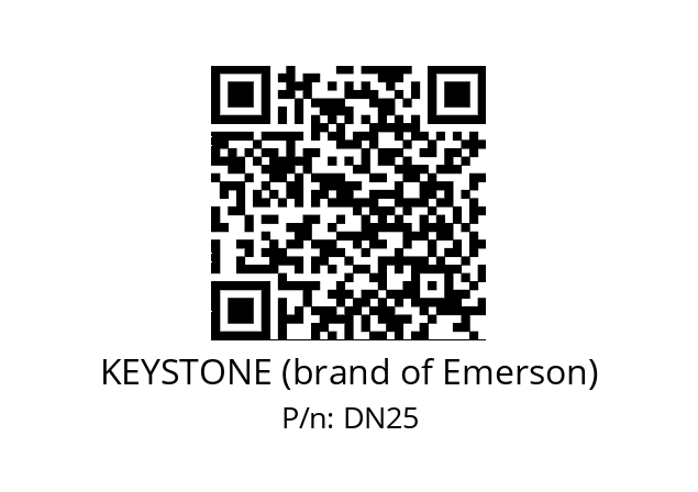   KEYSTONE (brand of Emerson) DN25