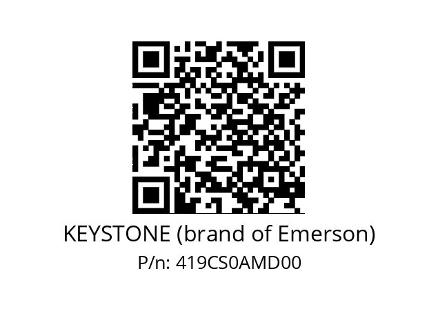   KEYSTONE (brand of Emerson) 419CS0AMD00