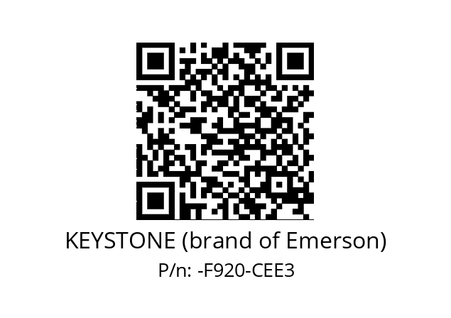   KEYSTONE (brand of Emerson) -F920-CEE3