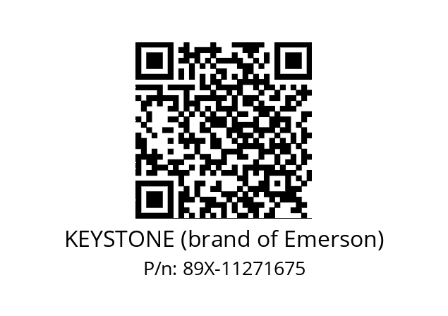   KEYSTONE (brand of Emerson) 89X-11271675