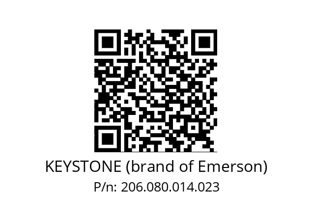   KEYSTONE (brand of Emerson) 206.080.014.023