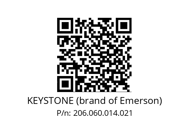   KEYSTONE (brand of Emerson) 206.060.014.021