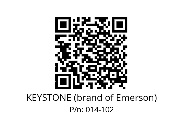   KEYSTONE (brand of Emerson) 014-102