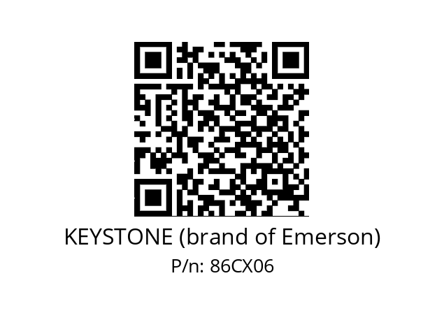   KEYSTONE (brand of Emerson) 86CX06