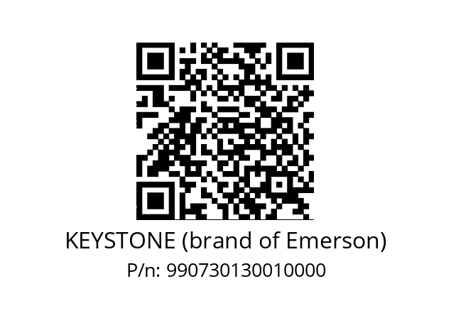   KEYSTONE (brand of Emerson) 990730130010000