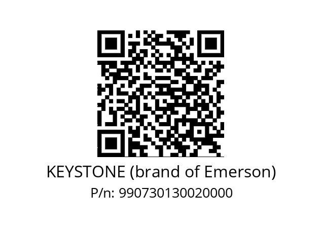   KEYSTONE (brand of Emerson) 990730130020000